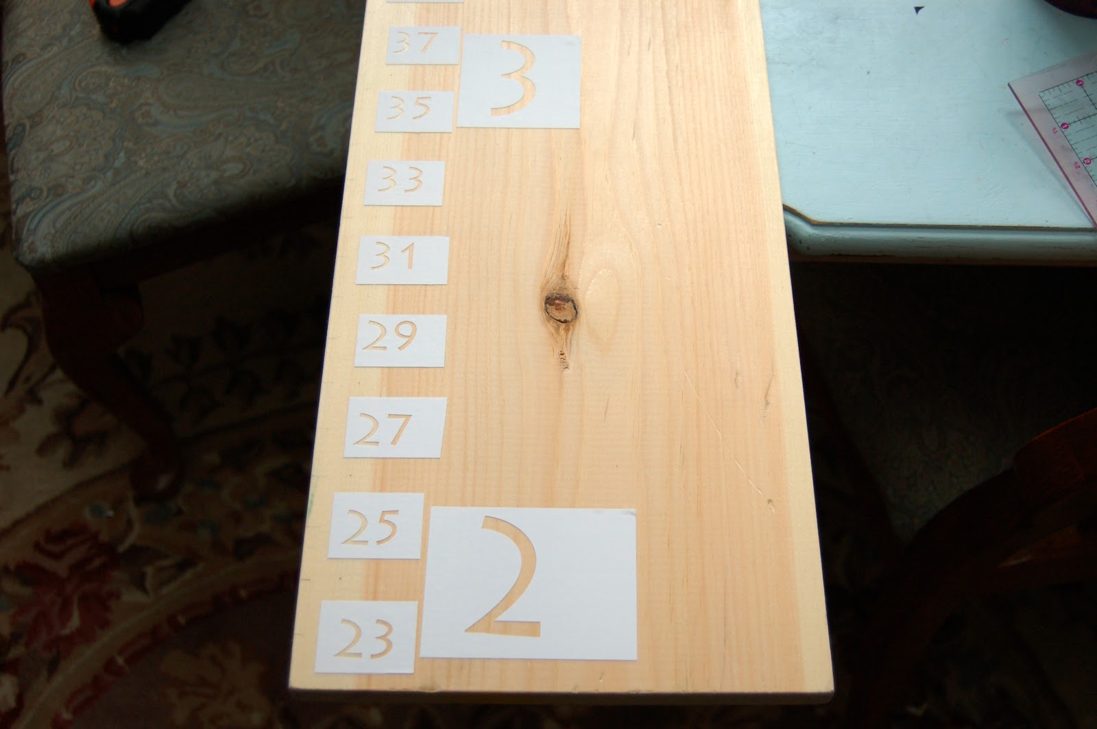Diary of a Crafty Lady: Wooden Growth Chart