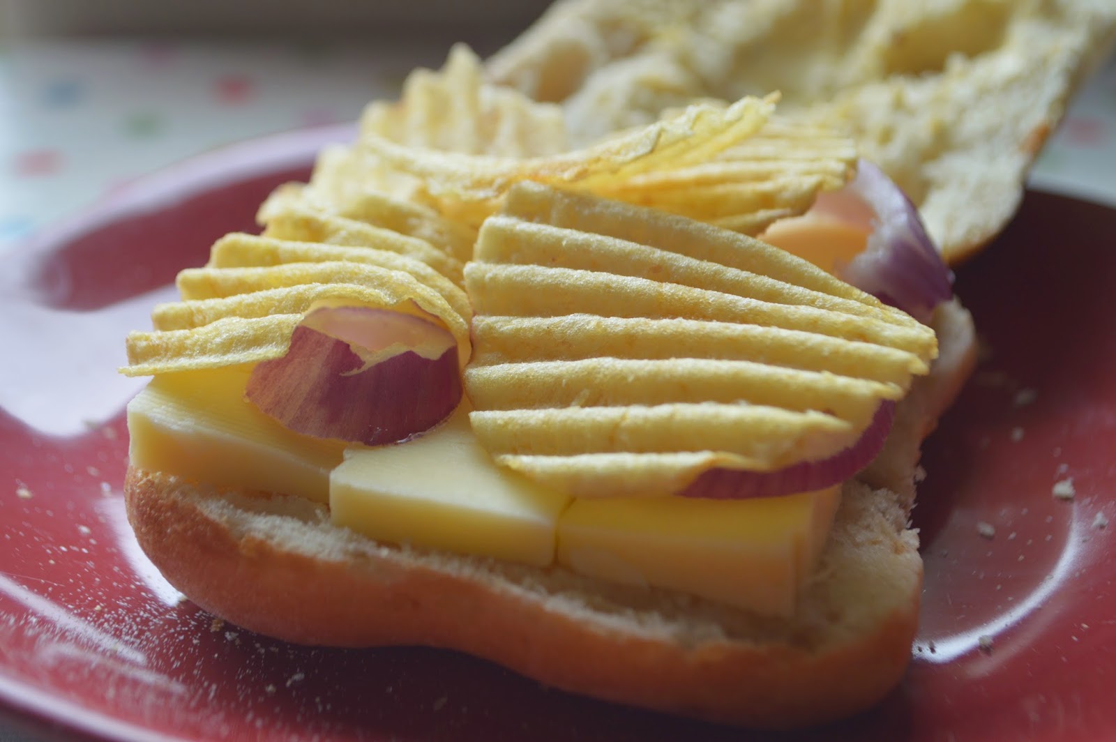 , A Cheese and Onion Sandwich Through and Through (Seabrook Crisps)