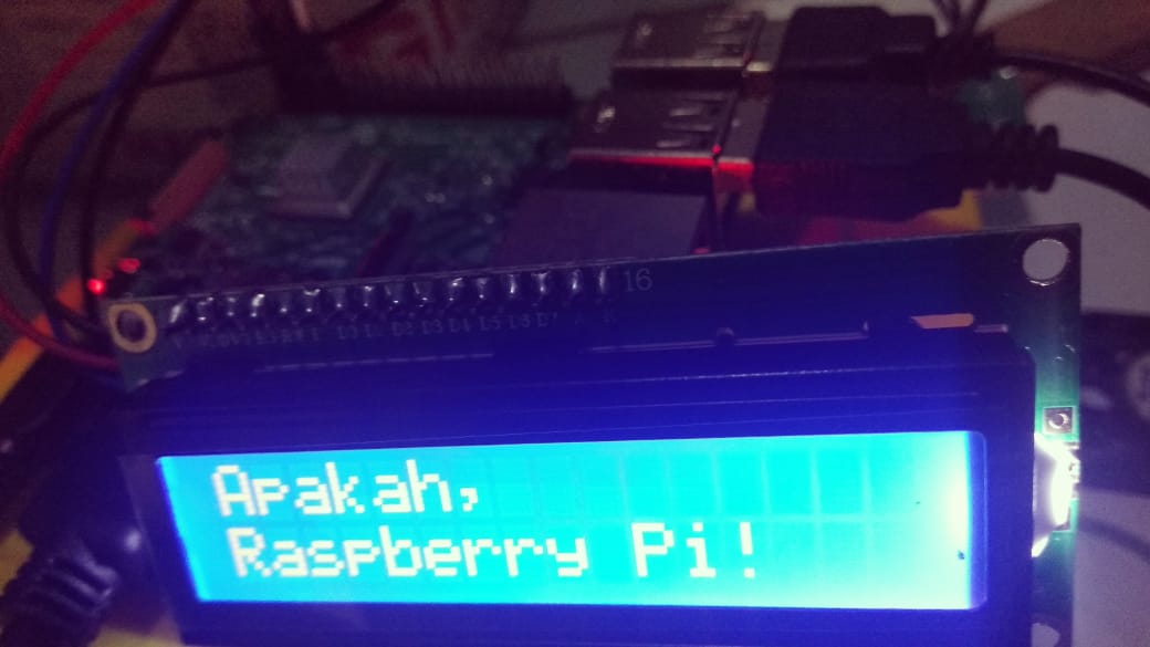 Raspberry Pi 16×2 LCD I2C dengan Pemrograman Python | SINAU PROGRAMMING