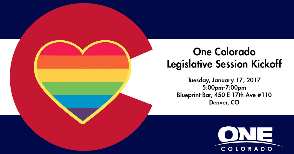 MileHighGayGuy Save the Date One Colorado Legislative Session Kickoff