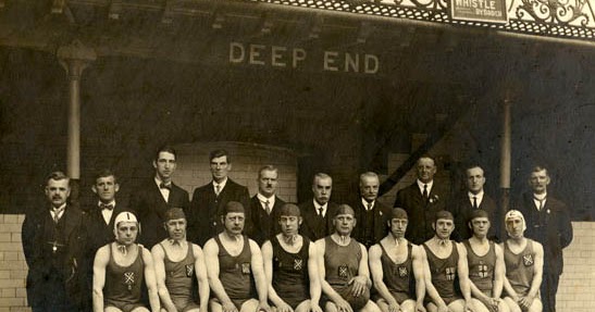 Water Polo legends: 1923: The winners of Dewsbury A. Swimming Club
