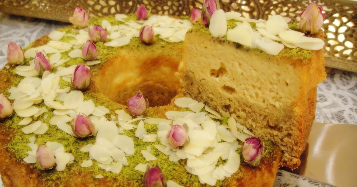 Maryam's Culinary Wonders 1170. Saffron Flan Cake