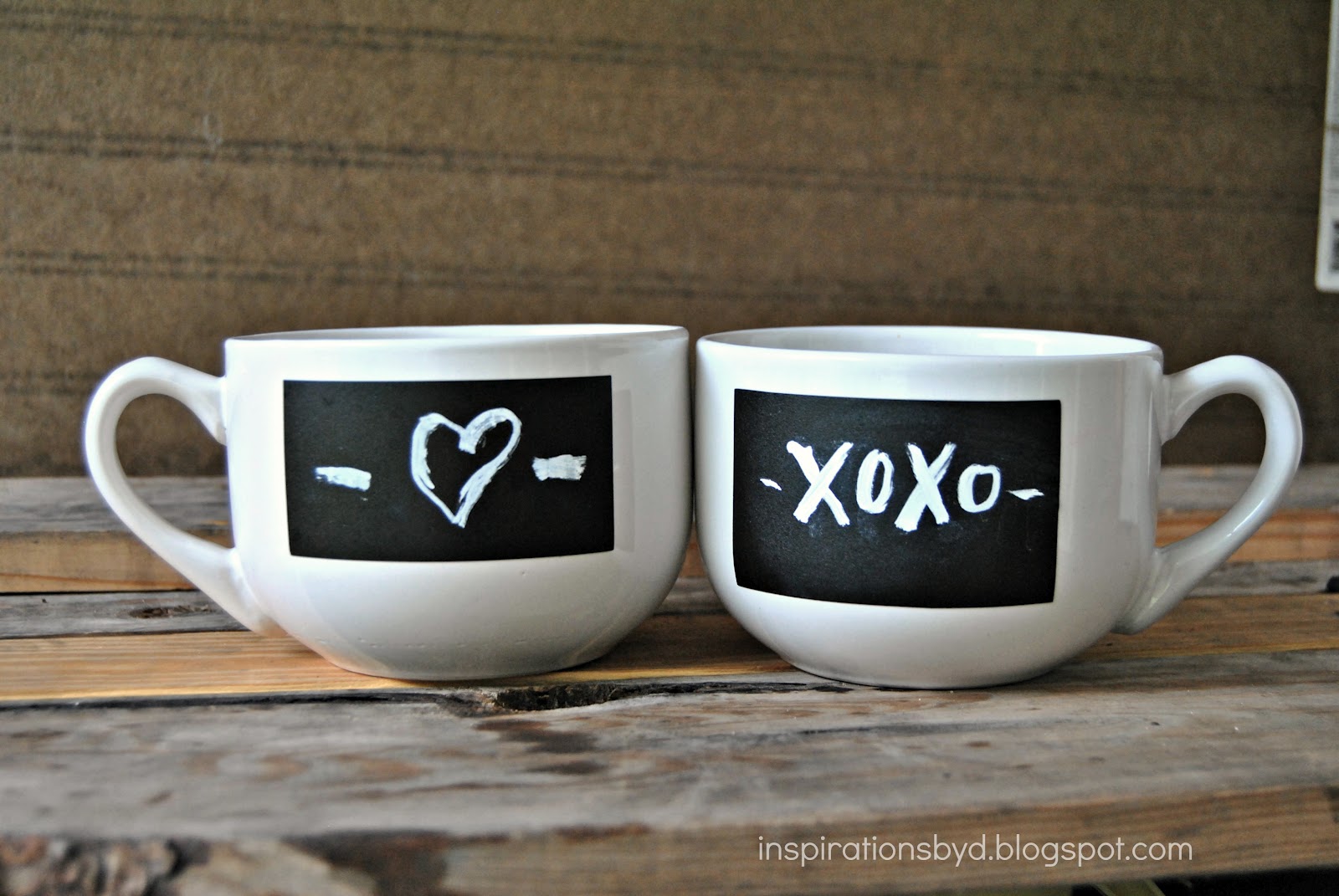 Inspirations by D How to Make Chalkboard Mugs