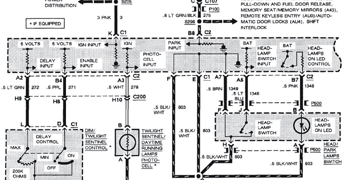 1993 Buick Park Avenue System Wiring Diagrams Headlamps ... 99 buick park avenue wiring diagram 