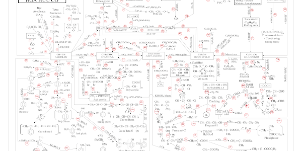 SƠ ĐỒ VÀ CHUỖI PHẢN ỨNG HÓA HỌC HỮU CƠ DÙNG CHO HS 10-11-12