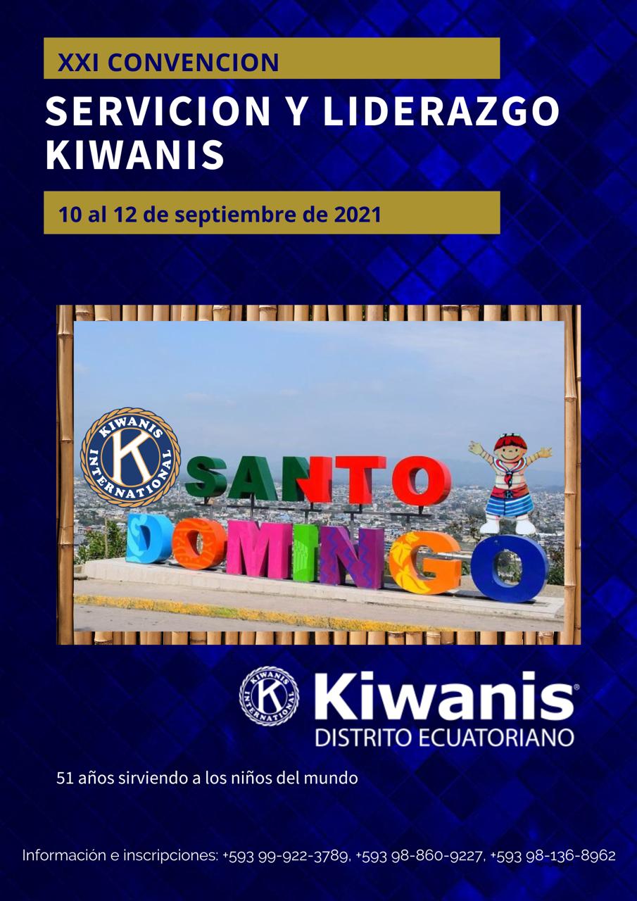 Club Kiwanis Quito XXI Convención, servicio y liderazgo Kiwanis, 2021