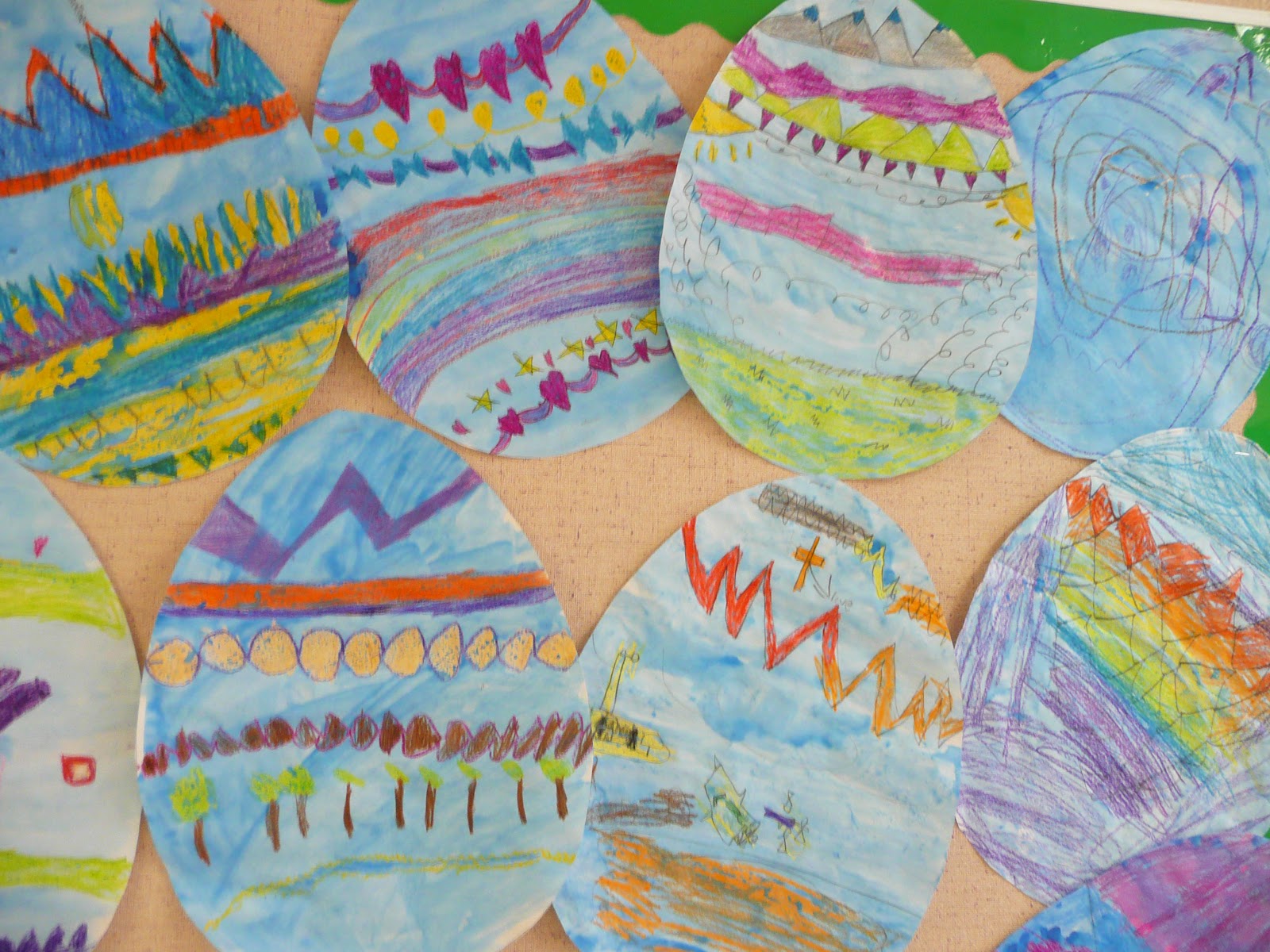 that artist woman Easy Easter Art Project