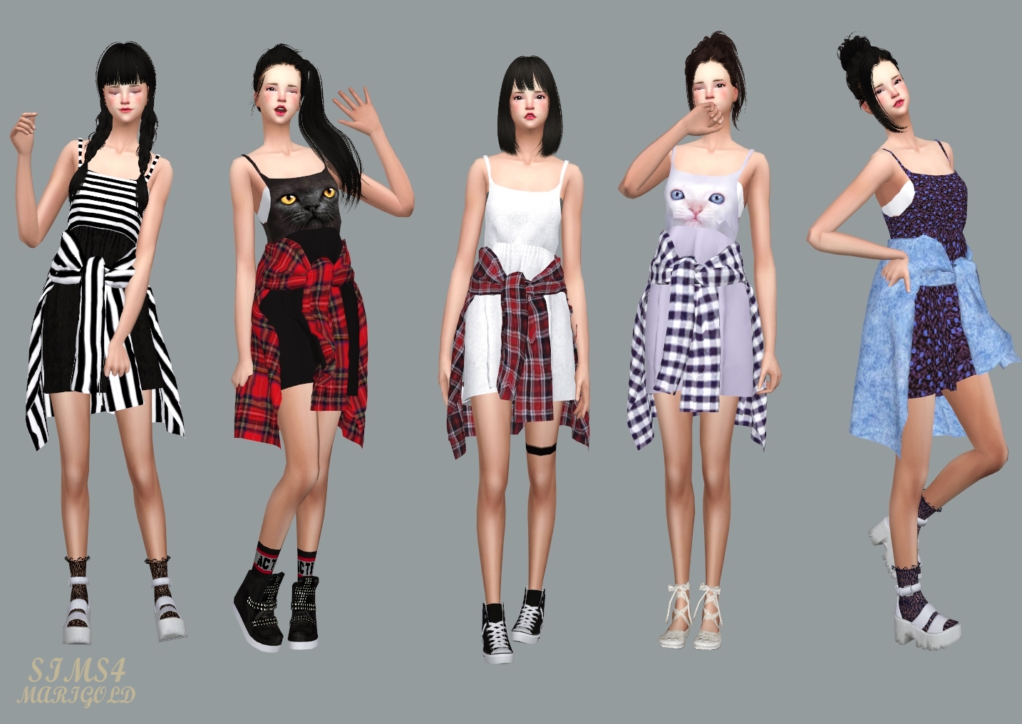 Sims 4 Мод Платье.