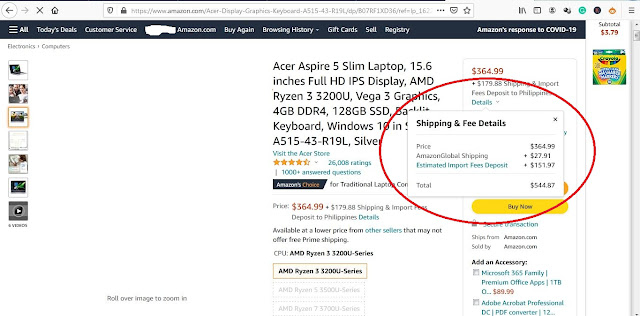buy on Amazon from the philippines step 5