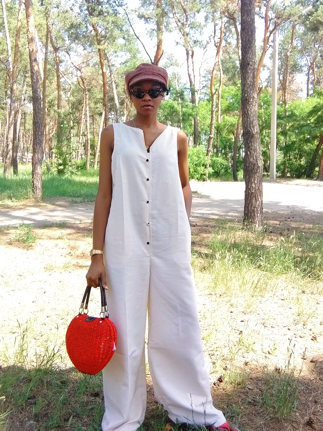 Noracora V Neck Yellow Stripes Buttonedfront Jumpsuit Melody Jacob