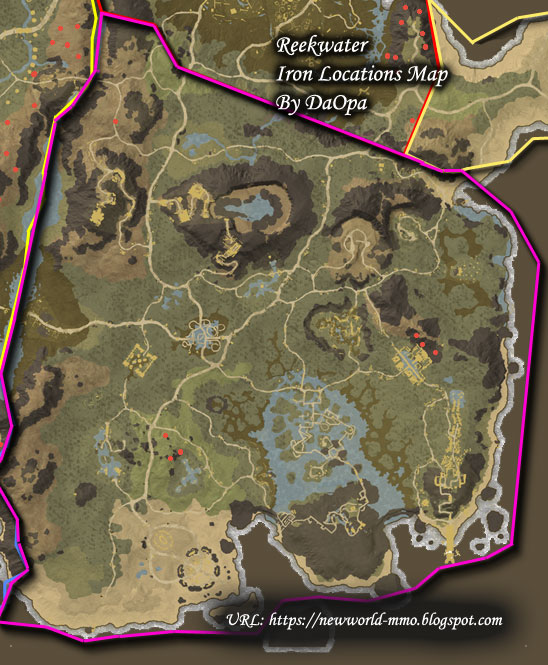 New World Reekwater iron map