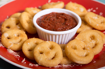 Potato Smiley And Barbeque Sauce Potato Smiley And Barbeque Sauce