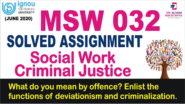 msw 032, msw solved assignment