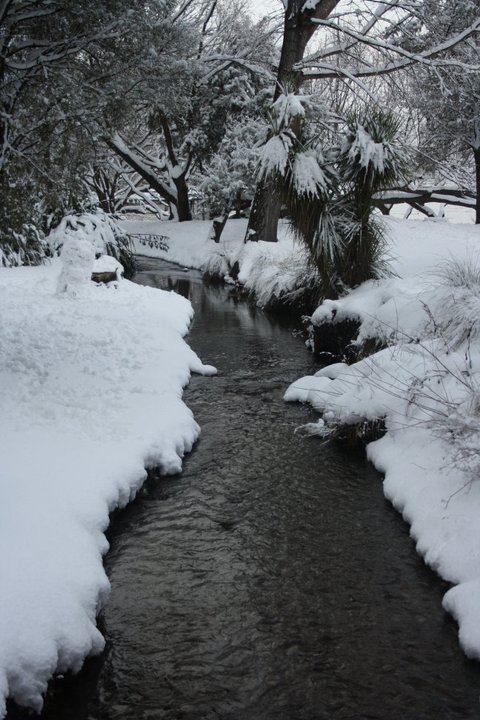 Black forest mountain range in germany flow river water stones with Life: Let it snow…