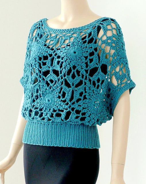 Lace sleeveless top Crochet pattern