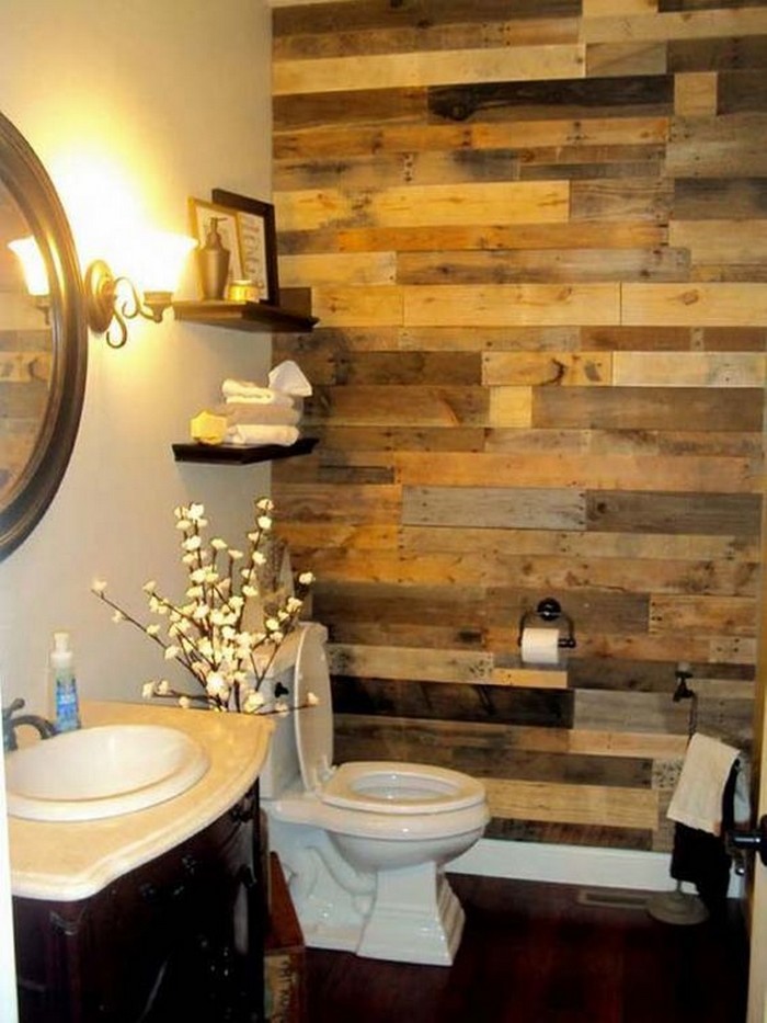 What A Great Ideas! 60+ Bathroom Pallet Projects On a Budget Pallets
