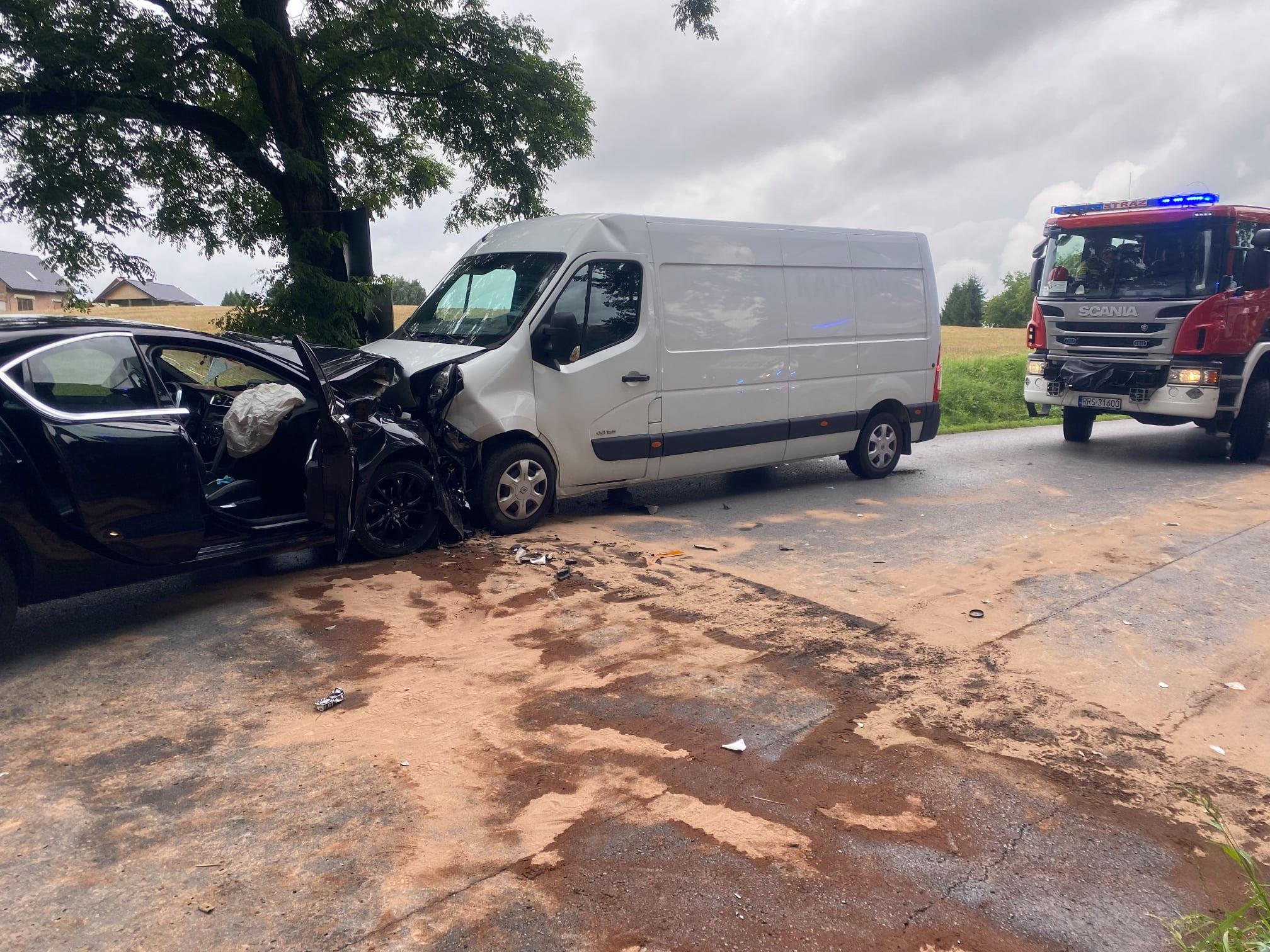 Wypadek w Sielcu. Cztery osoby w szpitalu [FOTO]