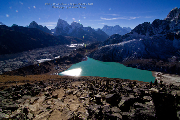 Gokyo Lake, Ngozumpa Glacier