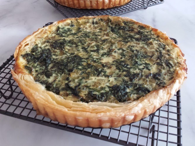 Yochana's Cake Delight! Puff Pastry Spinach Quiche