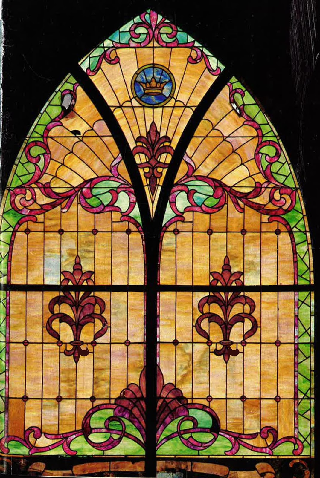 Historic LDS Architecture Richfield First Ward Stained Glass Details