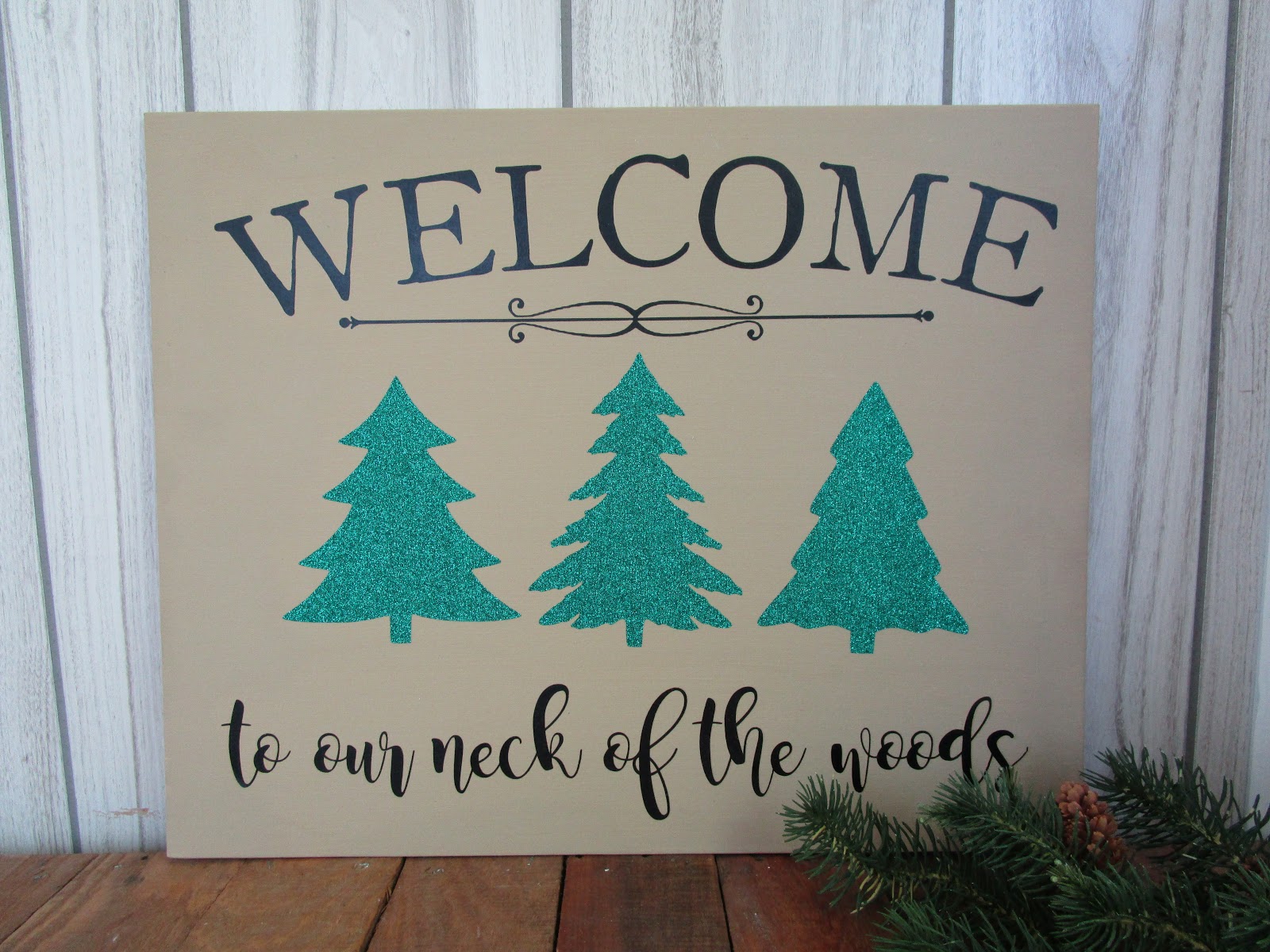 Northwoods Attic Glitter HTV + Canvas