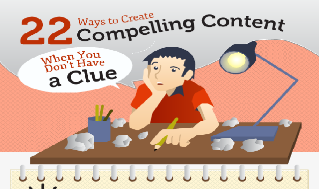 22 Ways to Create Compelling Content When You Don’t Have a Clue #infographic