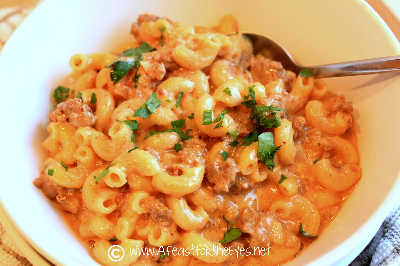 Homemade Cheeseburger Hamburger Helper (OnePot Wonder) A Feast For