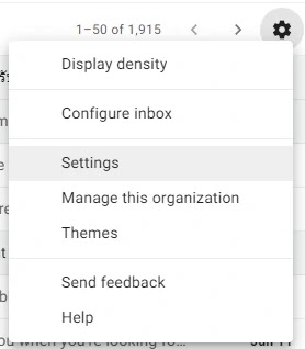 gmail setting template
