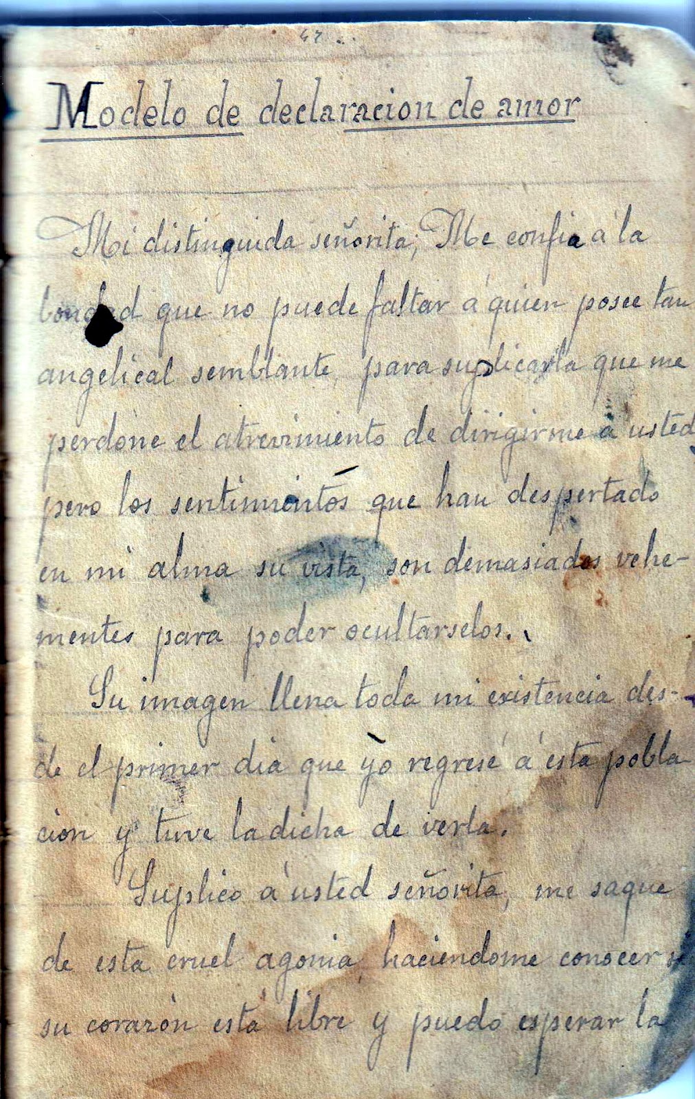 Como Hacer Carta Antigua Ramón Fernández Palmeral: Modelo de cartas antiguas. Declaracion de amor, y  otros temas