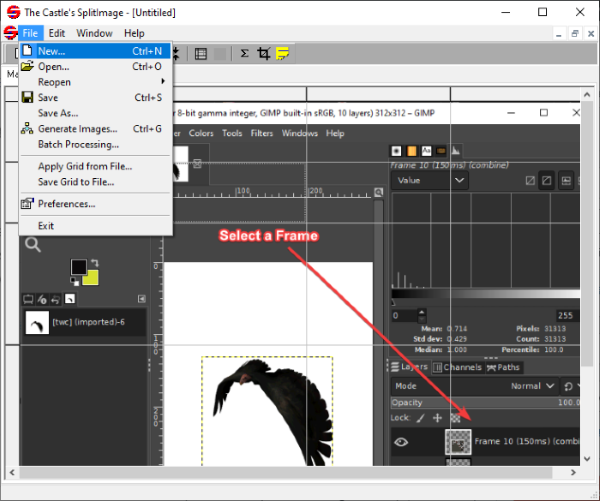 Logiciel Image Splitter