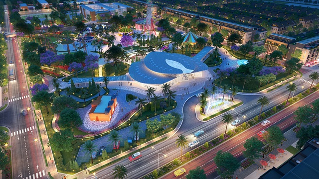 Công viên trung tâm Gem Sky Park - tổ hợp tiện ích nổi bật hàng đầu của Gem Sky World được chủ đầu tư cam kết xây dựng hoàn thiện.