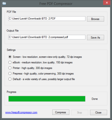 Comprimeer PDF-software