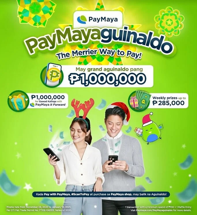 Give and Receive this Holiday Season with PayMayaguinaldo