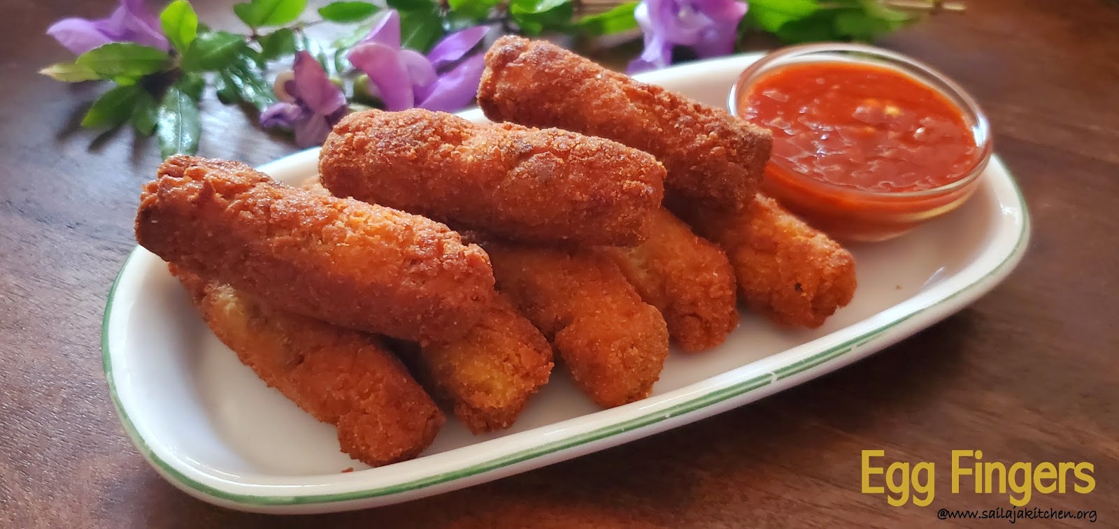 Sailaja Kitchen...A site for all food lovers! Egg Fingers Recipe / How
