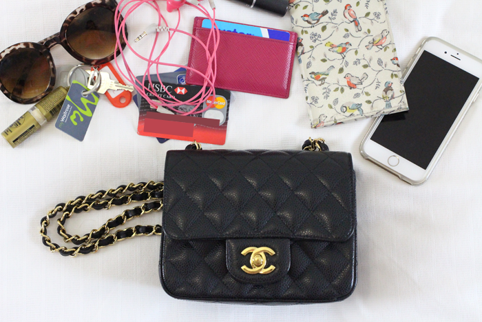 Chanel mini review and what's in my bag - Chase Amie