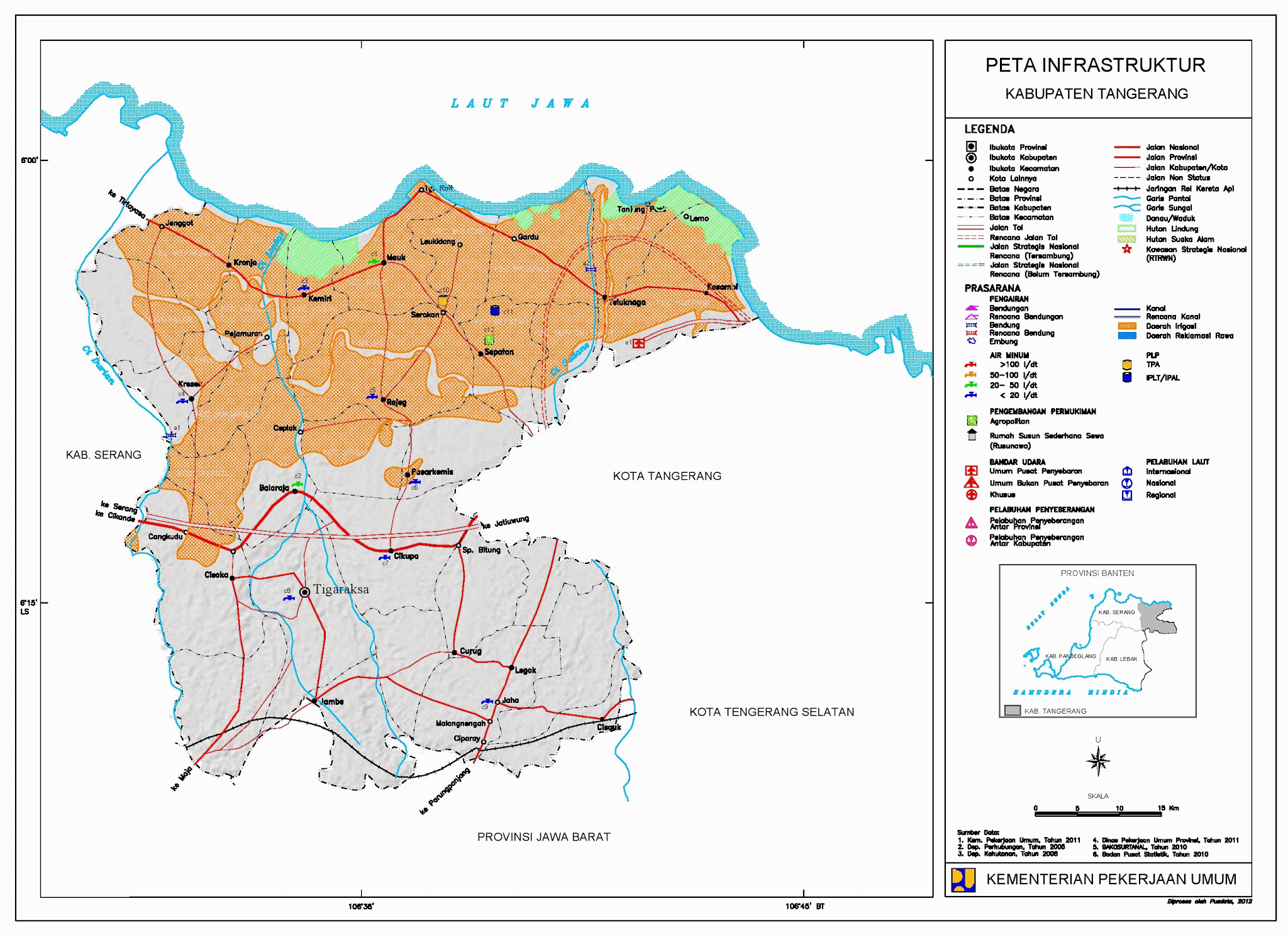 Peta Kabupaten Tangerang