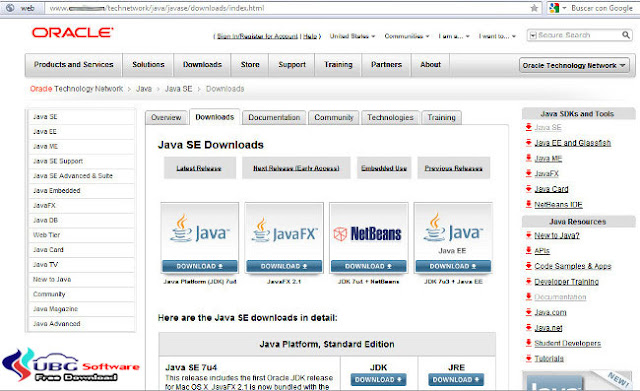 Java SE For Windows-Linux-Mac - UBG Software