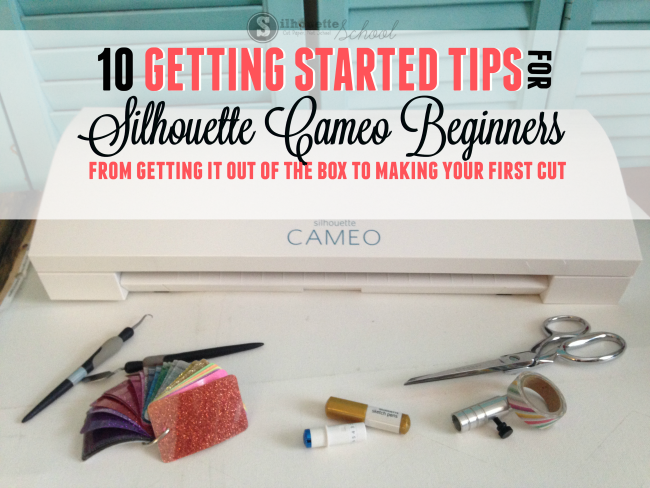 Silhouette Cameo Beginners Getting Started First Cut