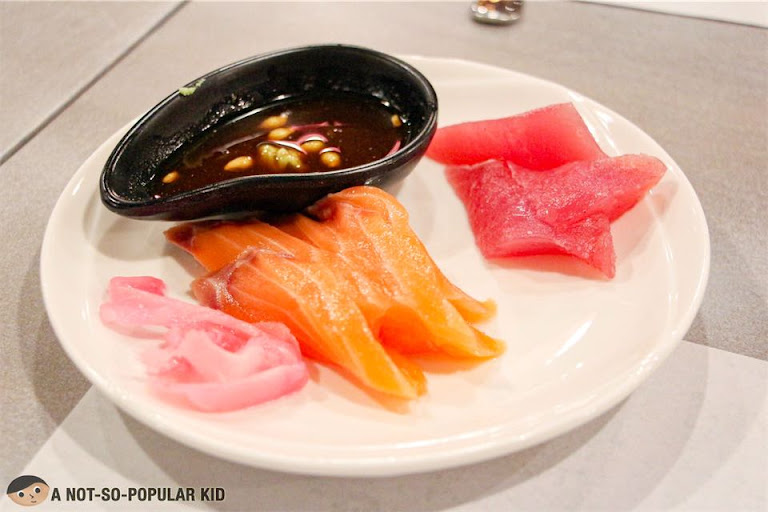 Sashimi on plate, The Alley by Vikings in BGC