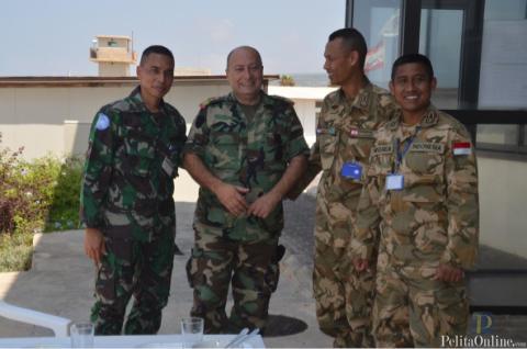 Prajurit TNI Berkumpul Bersama di Naqoura-Lebanon 