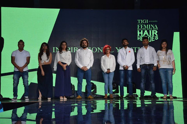 Winners of Femina Salon & Spa Hair Heroes (L-R) Amit Tamang, Noopur Chokshi, Shweta Goyal, Ashwani Kumar, Pravina Jadhav, Jawed Parvez, Madan Lal & Aksa Dumba Winners of Femina Salon & Spa Hair Heroes (L-R) Amit Tamang, Noopur Chokshi, Shweta Goyal, Ashwani Kumar, Pravina Jadhav, Jawed Parvez, Madan Lal & Aksa Dumba