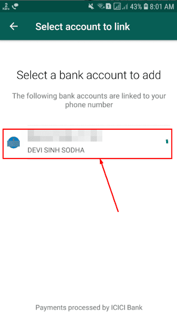 whatsapp payment me bank accounts kaise add kare,how to add bank accounts in whatsapp in hindi