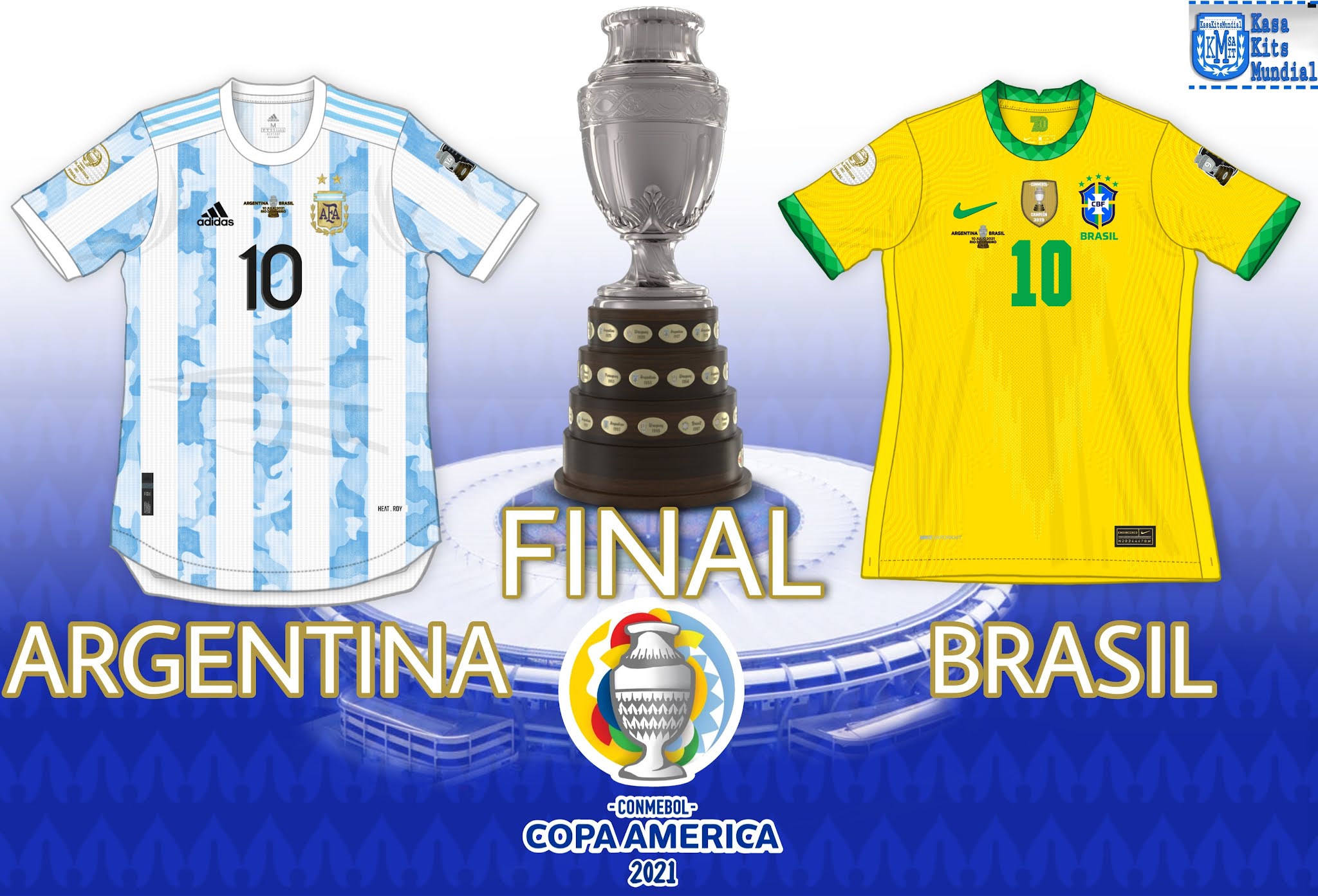 Camiseta Selección Nacional Brasil 20-21 Home (Final Copa América) –  Offsidex