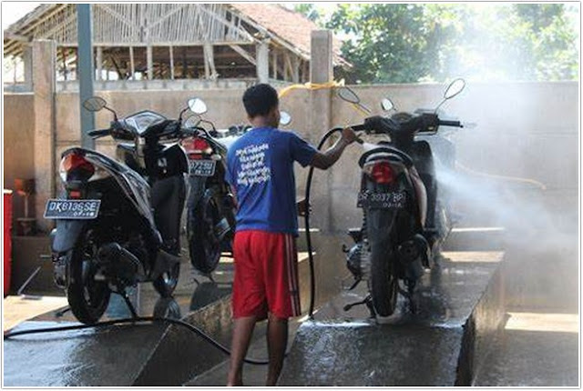 Usaha cuci motor Usaha cuci motor;Usaha Sampingan Penunjang Bisnis Kost