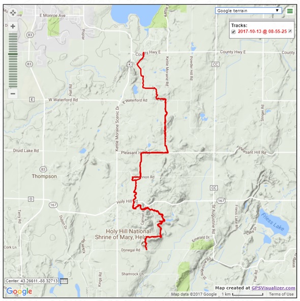 Mama's Basecamp Holy Hill Segment of the Ice Age Trail and Connecting