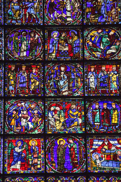 Vidrieras de la Catedral de Chartres Chartres, Región del Valle del Loira, Francia