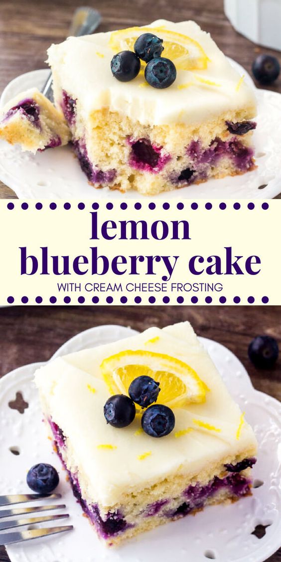 Lemon Blueberry Cake - Easy Food Recipes