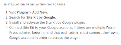 Quick steps to install Site Kit for WordPress website