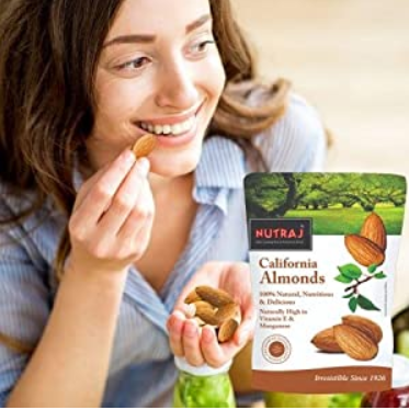 Nutraj California Almonds for Healthy Heart, Skin, Nails, Hair and Eyes