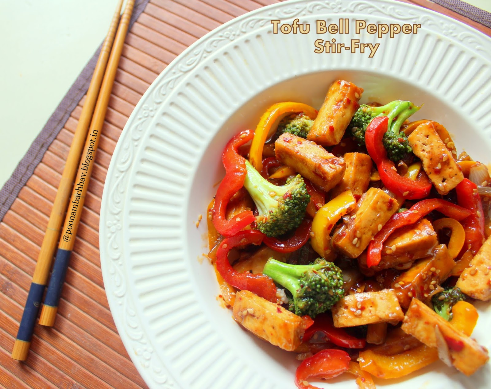 Annapurna Tofu Bell Pepper StirFry